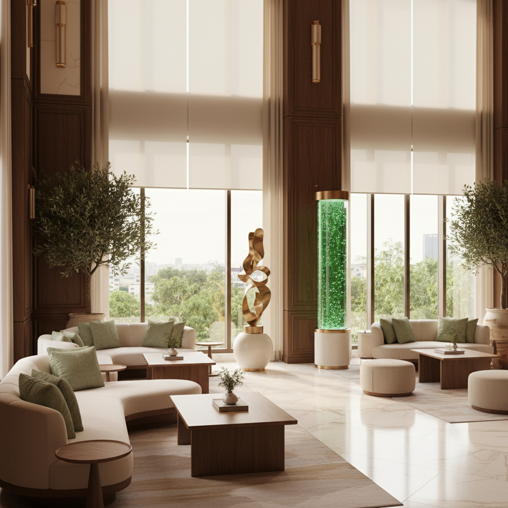 Luxury hotel lobby with AirX