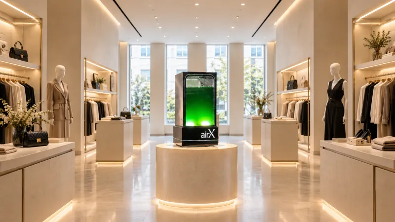 Premium retail showroom with AirX