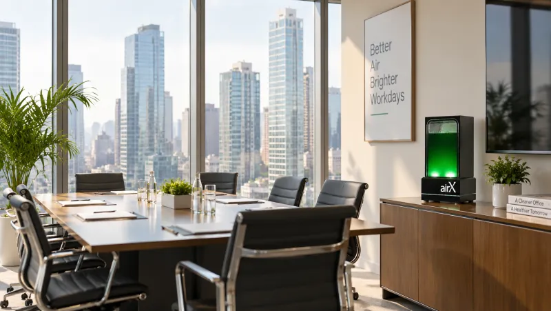Corporate office meeting room with AirX