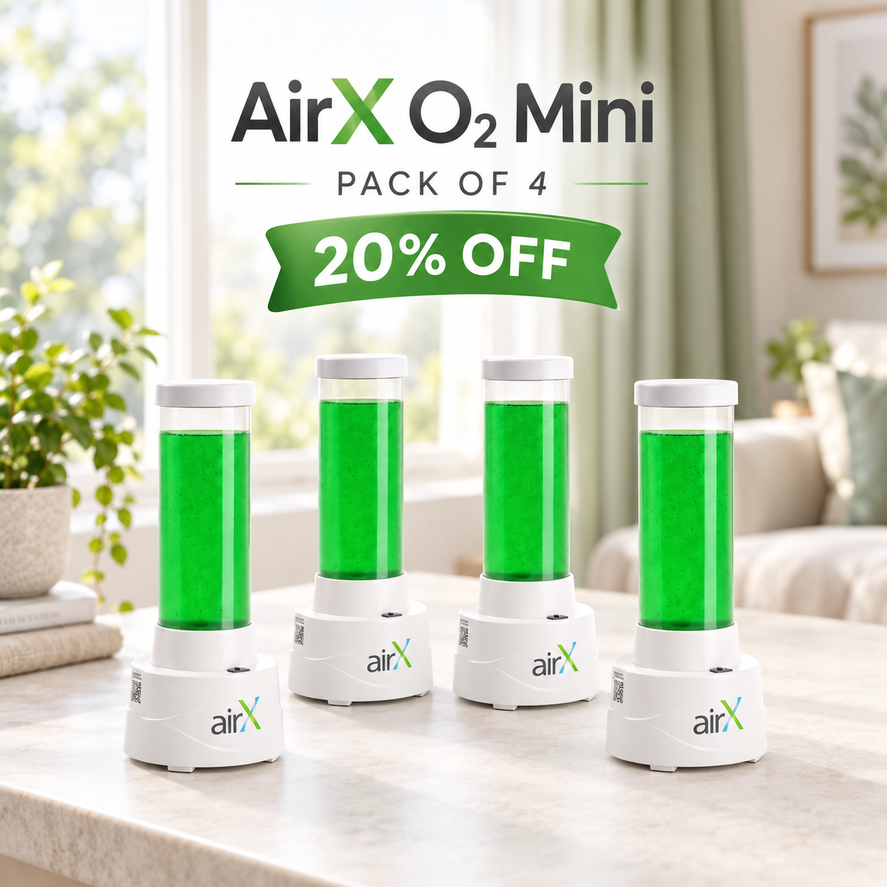 AirX O₂ Mini – Pack of 4 | 20% OFF Combo