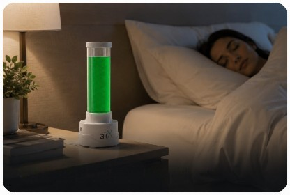 Better air quality for restful sleep